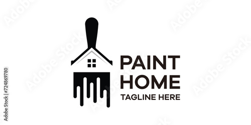 logo design for house repainting services, logo design templates, symbol ideas.