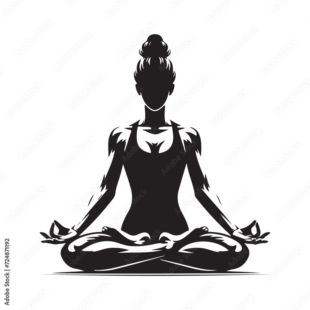 Yoga Pose Vector Yoga Pose Vector