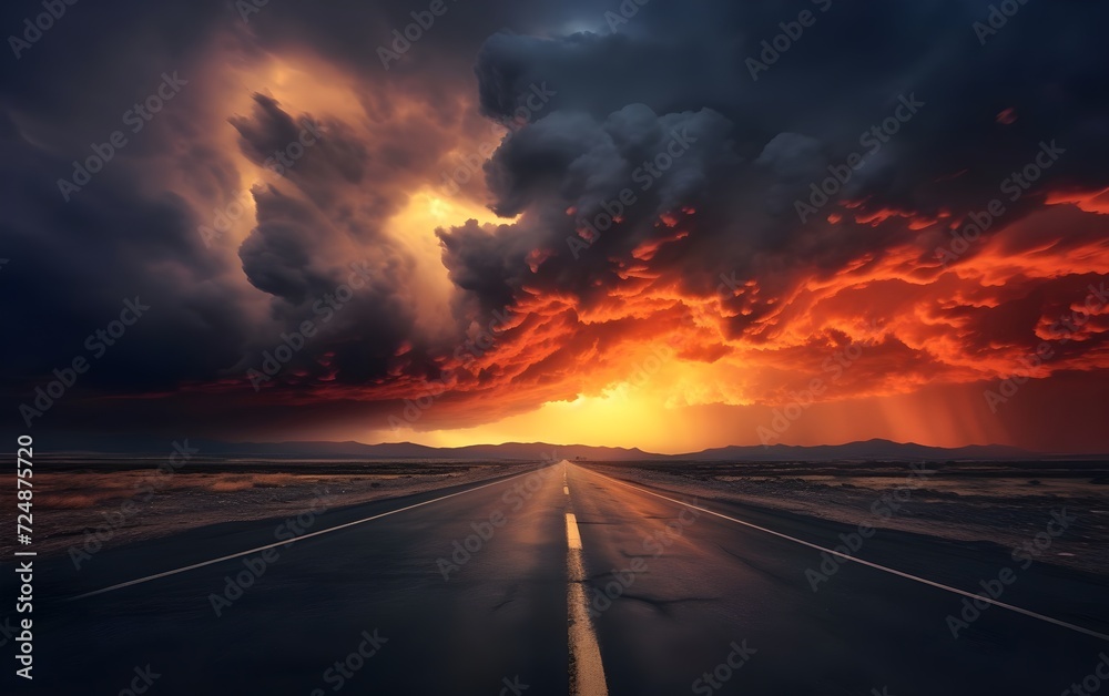 
reality photo Landscape Clouds Sunset Epic Sky Skyline Dramatic Dark very stunning