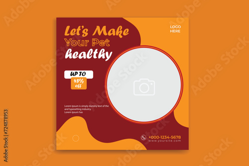 pet banner design,pet social media template,