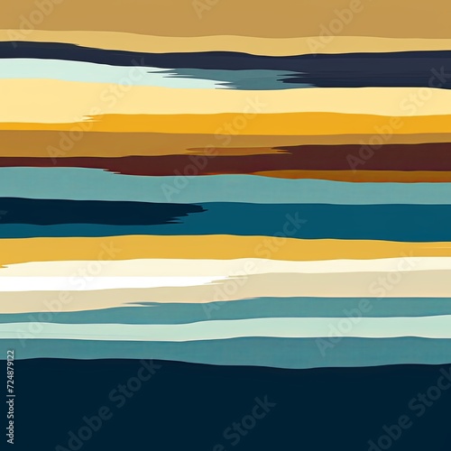 abstract stripes Fidenza Sky Blue Golden Yellow white , generated by AI. High quality photo