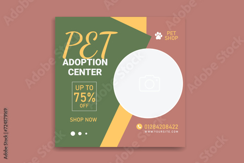 pet banner design,pet social media template,