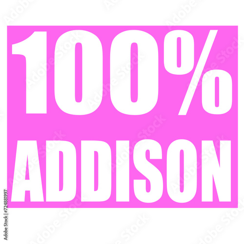 Addison name 100 percent png