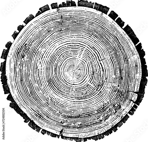 Tree rings texture