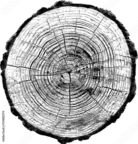 Tree rings texture