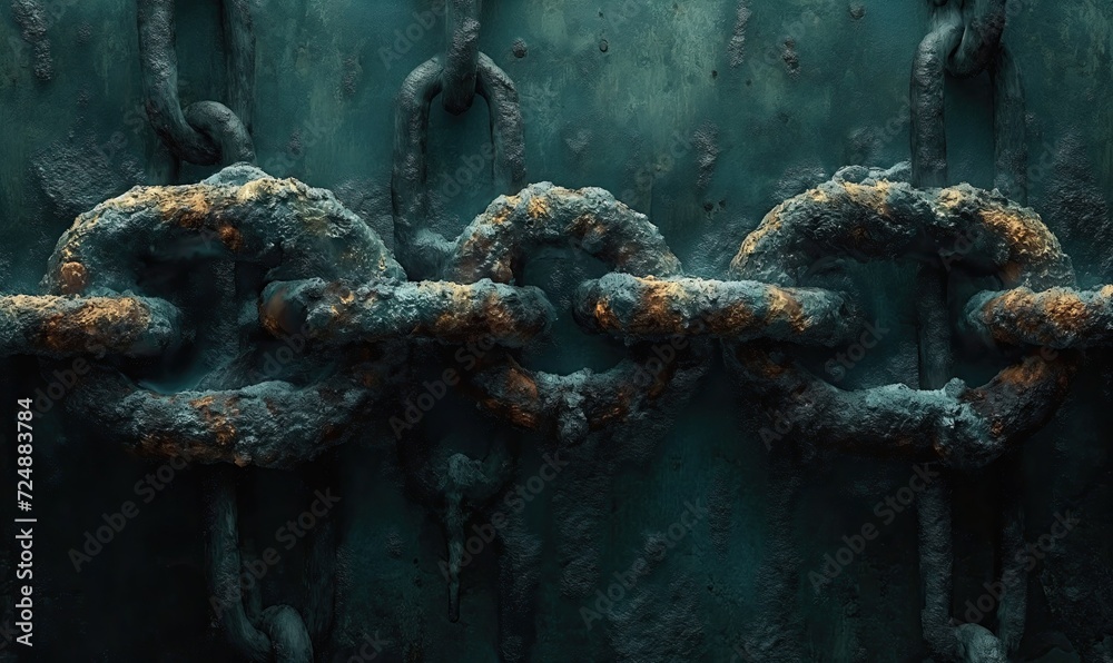 Abstract background with the image of chain links. Abstract background with the image of chain links.
