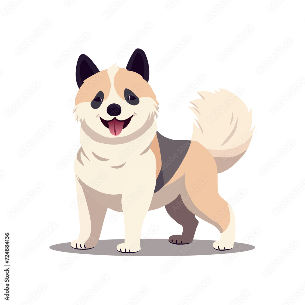 Dog of colorful set. This lovable illustration of a cute puppy brought to life with skillful design and cartoon artistry against a blank white canvas. Vector illustration. Dog of colorful set. This lovable illustration of a cute puppy brought to life with skillful design and cartoon artistry against a blank white canvas. Vector illustration.