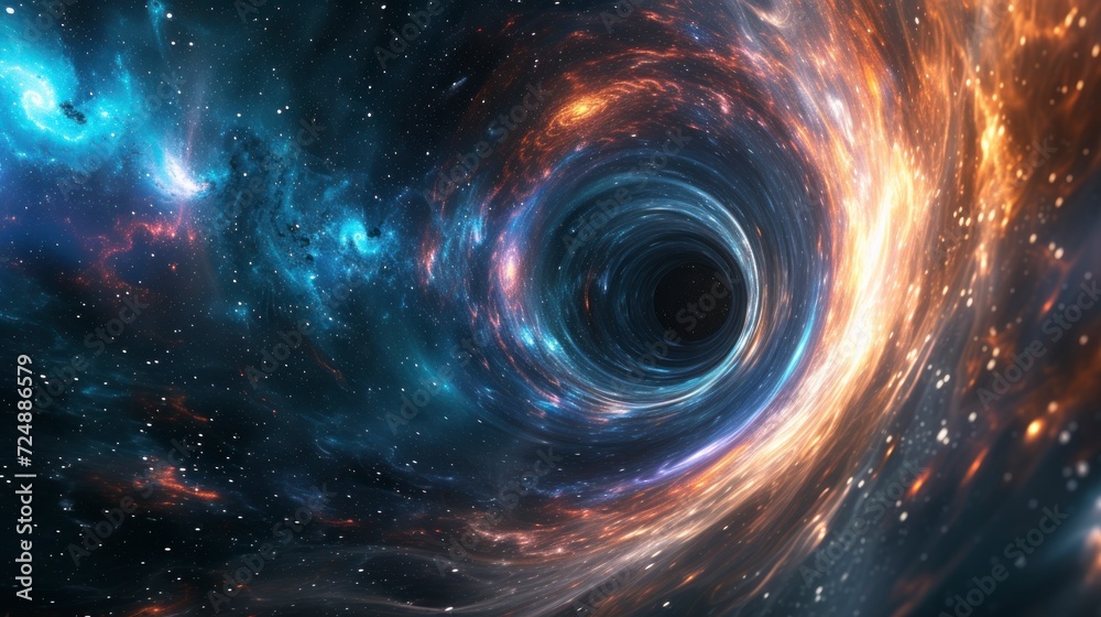 Wormhole in space in the real universe in high resolution and high sharpness. real universe concept Wormhole in space in the real universe in high resolution and high sharpness. real universe concept