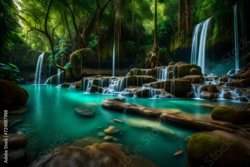 16 ChatGPT Erawan Waterfall: Stunning tropical jungle oasis in Kanchanaburi, Thailand
