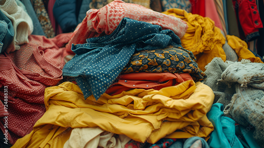 Pile Of Used Clothes, generative ai