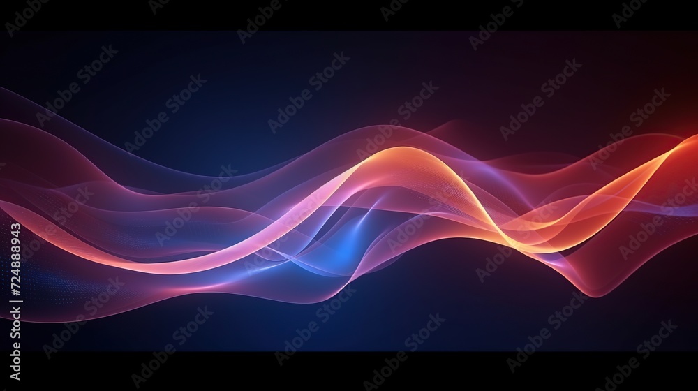 Advanced wave drawing. Abstract Neon Light, abstract color background, nightclub empty room interior, Technology. Harmony Advanced wave drawing. Abstract Neon Light, abstract color background, nightclub empty room interior, Technology. Harmony
