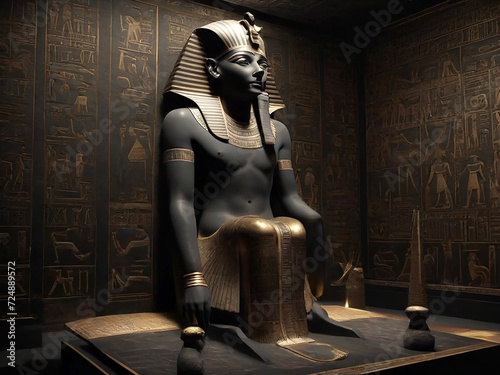 Egyptian deity statue
