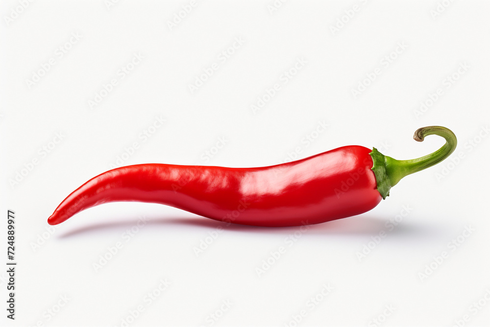 Red hot natural chili pepper clipping path. Fresh red peppers isolated on white background. Fresh organic fruit.
Generation AI