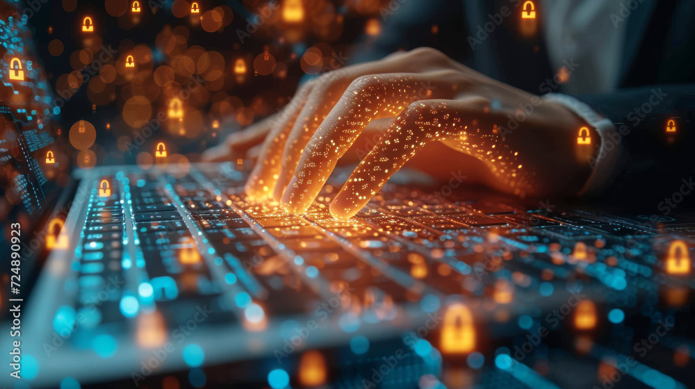 Cyber Protection and Data Security with Typing on Illuminated Keyboard ...
