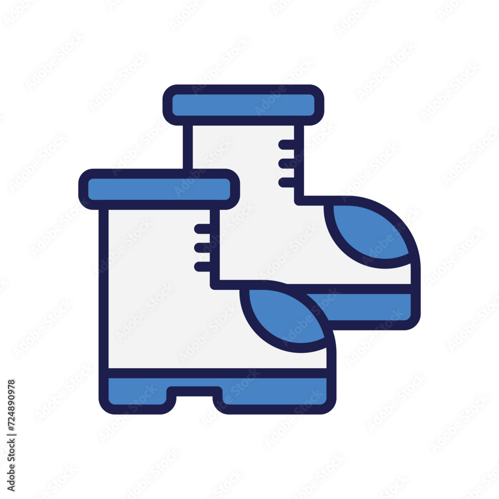 02 boots icon with white background vector stock illustration 02 boots icon with white background vector stock illustration
