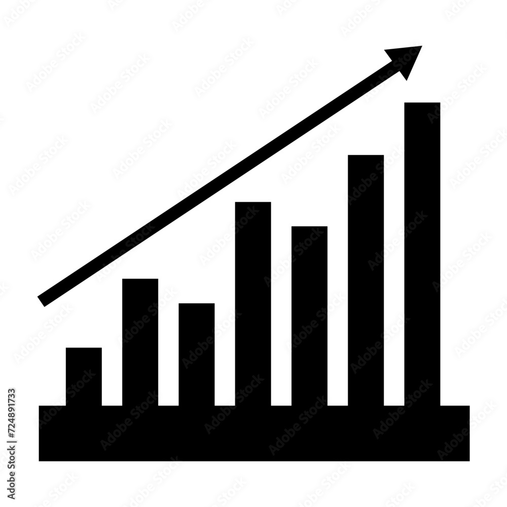 business graph with arrow business graph with arrow