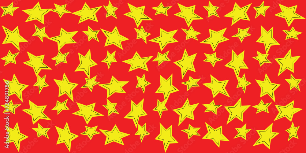 Pattern with red hearts Pattern with red hearts