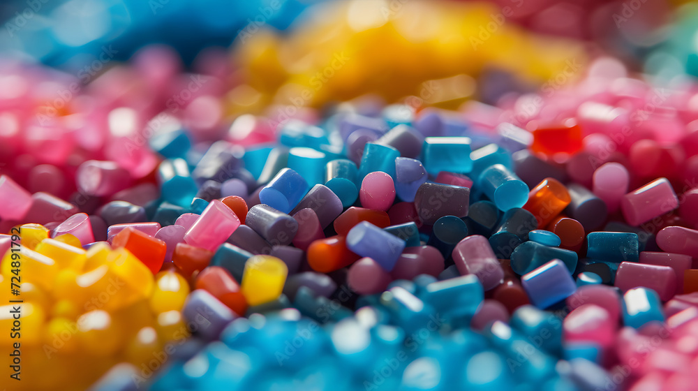 Plastic pellets Background Close-up Plastic granules Polymer plastic beads resin polymer Plastic pellets Background Close-up Plastic granules Polymer plastic beads resin polymer