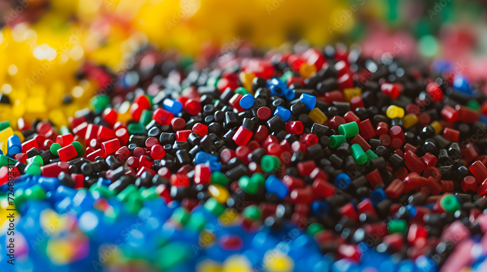 Plastic pellets Background Close-up Plastic granules Polymer plastic beads resin polymer Plastic pellets Background Close-up Plastic granules Polymer plastic beads resin polymer