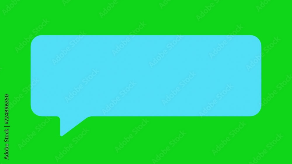 Message bubble chat on greenscreen 4K Message bubble chat on greenscreen 4K