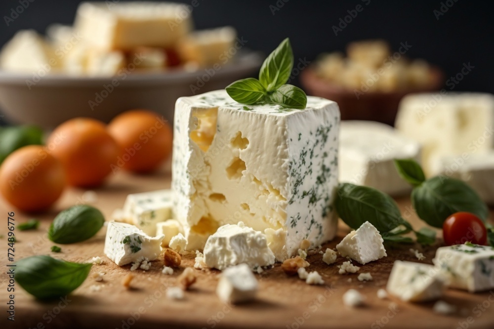 cheese and bread (Feta)