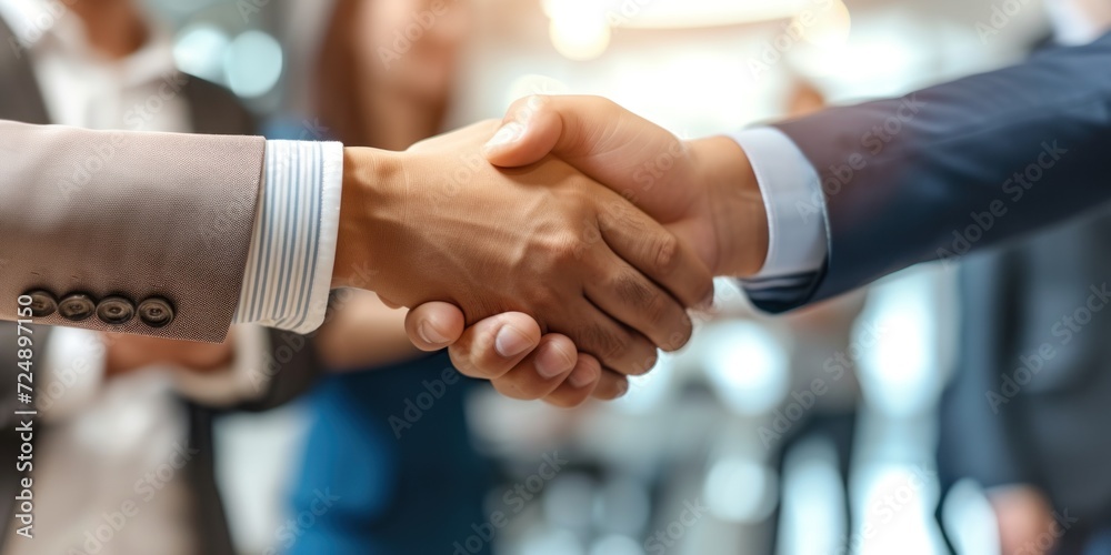 Close-Up of Two People Shaking Hands Close-Up of Two People Shaking Hands