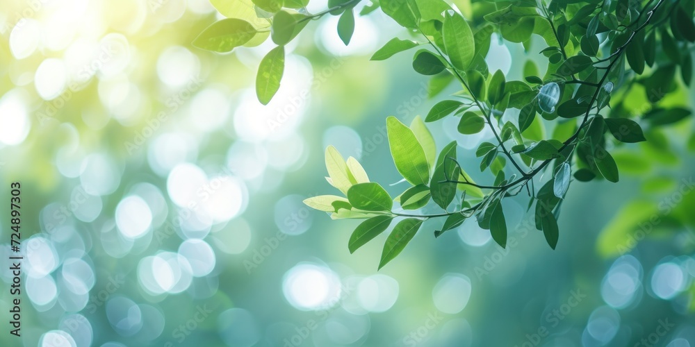 Close Up of Tree Branch With Green Leaves Close Up of Tree Branch With Green Leaves