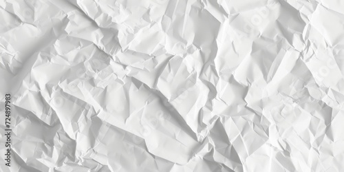 Crumpled White Paper photo