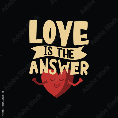 Valentine T-shirt Design for a couple, Romantic quote vector lettering typography. Holiday calligraphy with hearts.