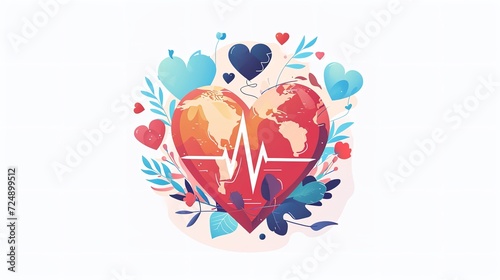 World health day vector illustration