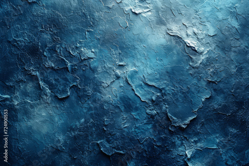 Grunge abstract background. Deep blue aged texture.