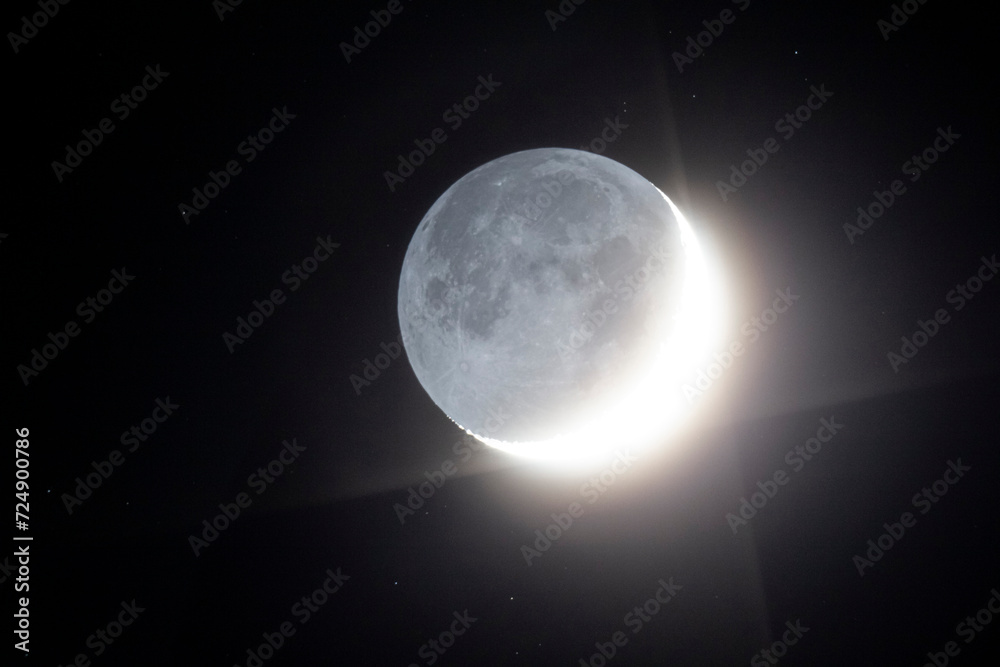 Obraz premium Lumière cendrée lune (moon)