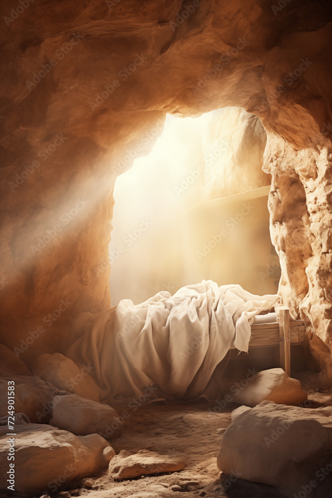 custom made wallpaper toronto digitalJesus Christ Resurrection, Christian Easter Background. Empty tomb, resurrection Sunday.
