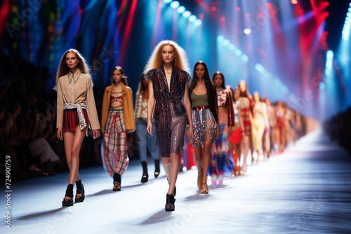 models walking the runway at a fashion show 