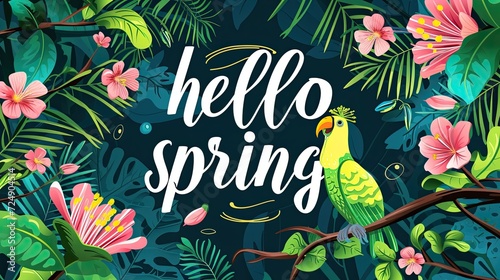 Tropical Spring Illustration