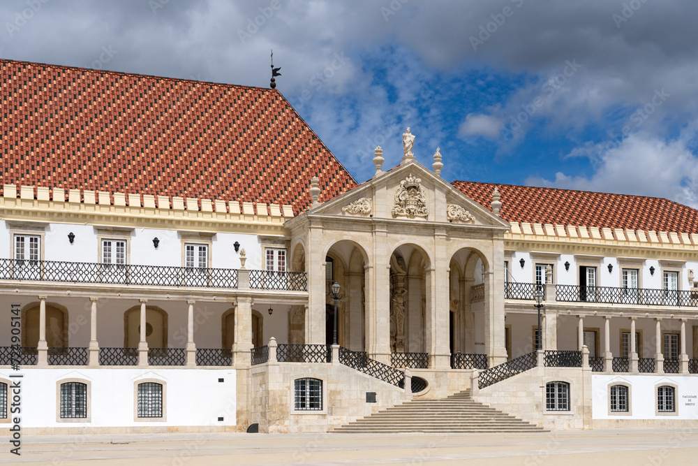 Palace of the Schools in the University of Coimbra (World Heritage Site by UNESCO) in a sunny day.
