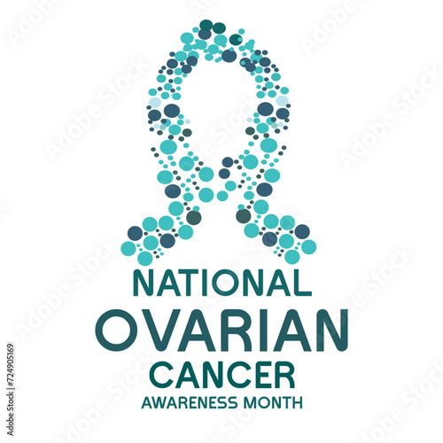 ovarian cancer awareness month day vector