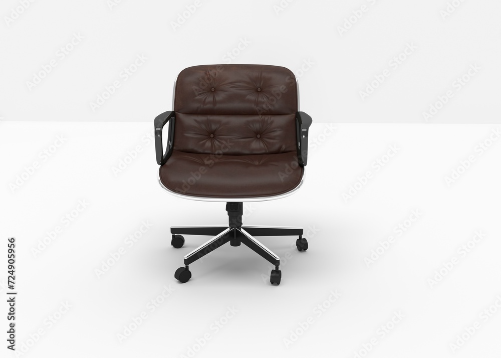 Modern Office Chair 3D Render With White Background Modern Office Chair 3D Render With White Background