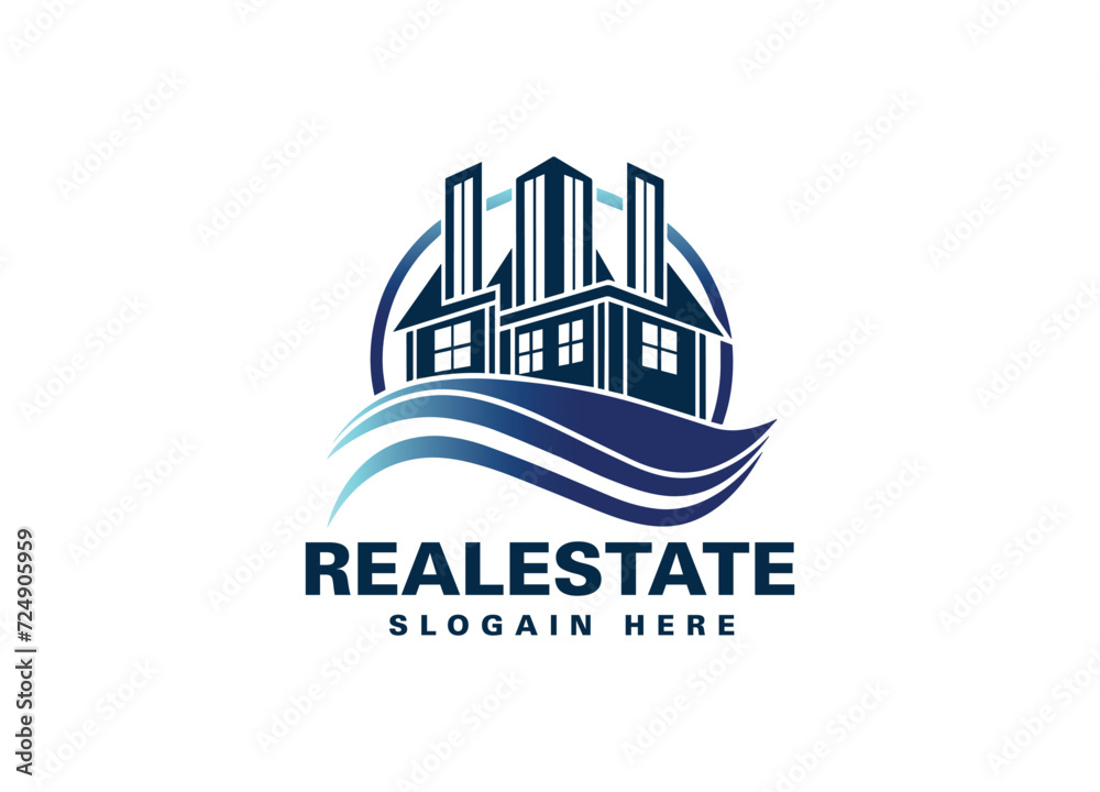 Real Estate Vector Logo Design, Building real estate logo design.  brawnydesignAZ 

