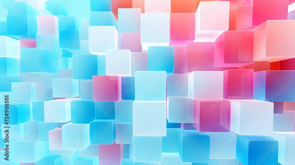 Colorful cube background Colorful cube background