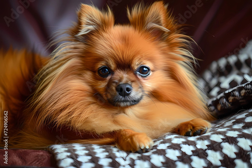 Pomeranian - originating from Germany, this small breed is known for its fluffy coat and playful personality  © Russell