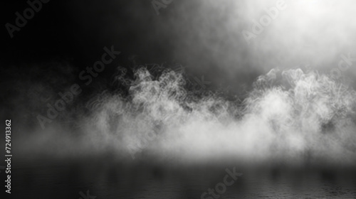 Smoke black ground fog cloud floor mist background steam dust dark white horror overlay. Ground smoke haze night black water atmosphere 3d magic spooky smog texture isolated transparent effect circle