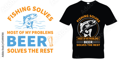 vector set of fishing emblems, labels, badges, and logos.