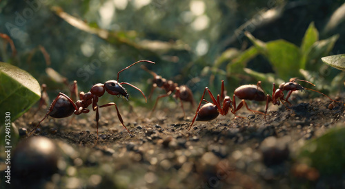 Ants in a vast jungle