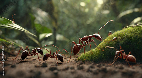 Ants in a vast jungle © JackBoiler