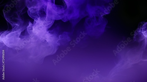 Swirling, colorful smoke creates a mesmerizing display against a purple background.
