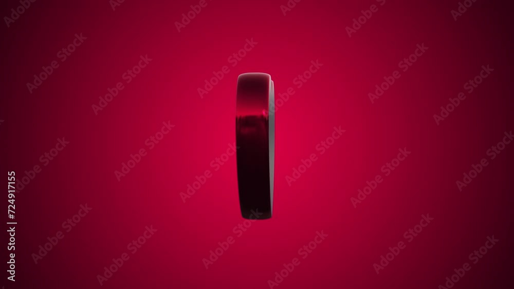 3D red heart looped rotation. 3D animation seamless loop. Rounded 3d heart that rotates. Valentine's Day holiday background romantic wedding design background. 3D red heart looped rotation. 3D animation seamless loop. Rounded 3d heart that rotates. Valentine's Day holiday background romantic wedding design background.