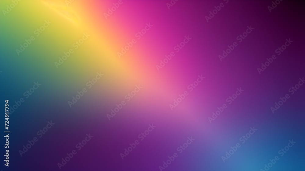Fototapeta premium An enchanting backdrop showcasing a rainbow of colors and a luminous light, creating a captivating abstract gradient texture.