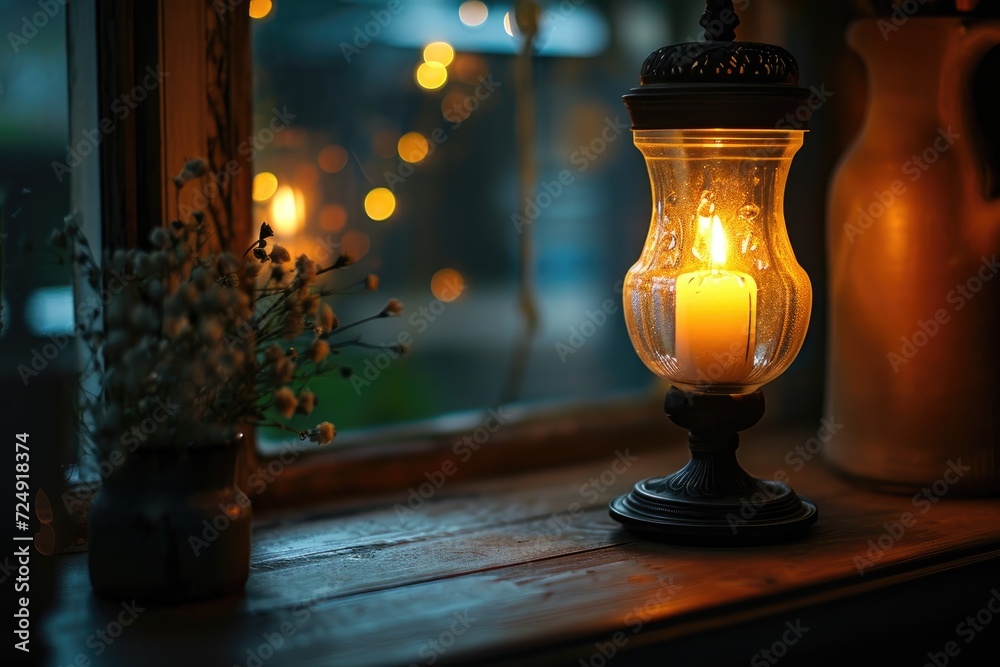 candles in a glass Candlelight dinner weather with candles setting the mood.