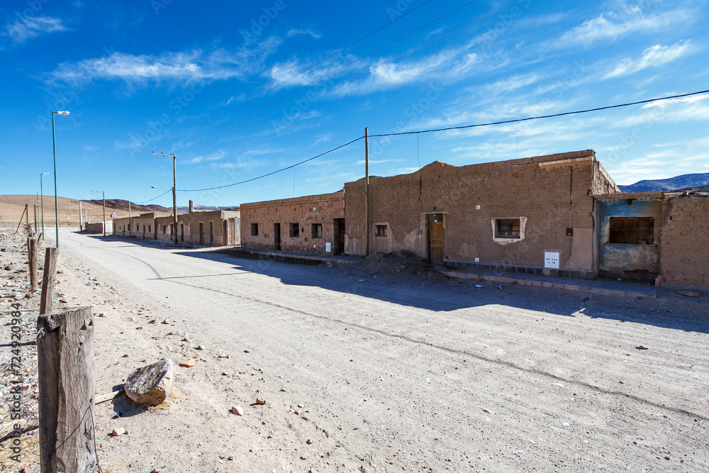 View at old mining town San Antonio de los Cobres, Salta, Argentina, South America